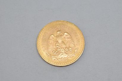 null Pièce en or 50 pesos mexicains - 1821-1945

TTB. Poids : 41.6 g. 