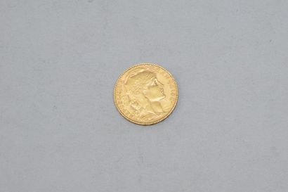 null Pièce en or 20 francs " Coq " 1907

Avers :profil droit de Marianne coiffée...
