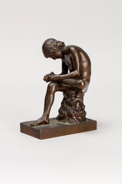  D'APRÈS L'ANTIQUE 
Le tireur d'épine, d'après la sculpture conservée au musée du...
