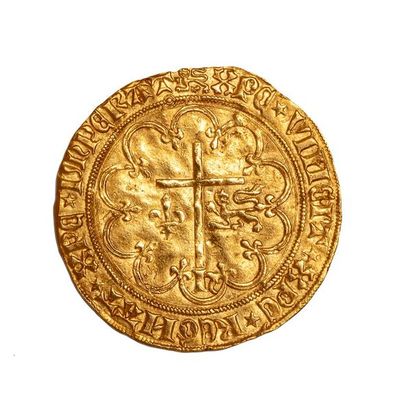 null Salut d'or. Rouen D.443A 

Très bel exemplaire.

Poids : 3.43 g. 