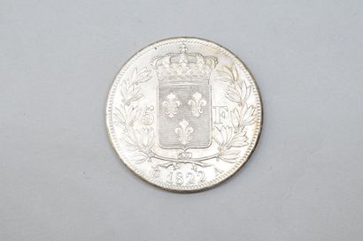 null Louis XVIII (1815-1824) 5 francs 1822. Paris.G 634. TTB à SUP.