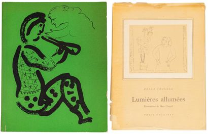  Two books Marc Chagall, signed
Marc Chagall 1950 - 1956, Kunsthalle Bern, October... Gazette Drouot