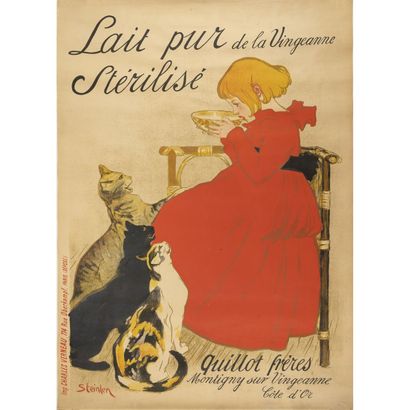  Théophile Alexandre STEINLEN (1859-1923)
Lait pur de la Vingeanne stérilisé
Affiche... Gazette Drouot