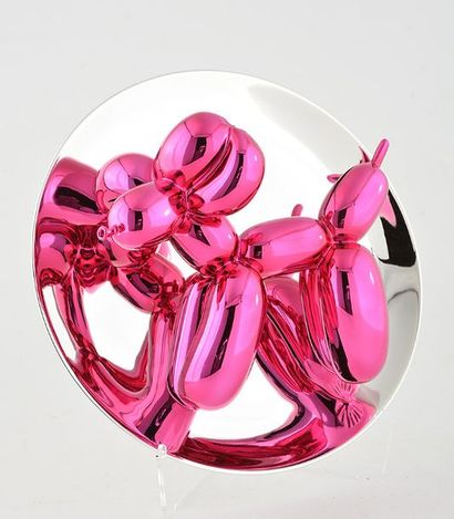 KOONS, Jeff (1955-) 
"Balloon Dog" (2017)
Assiette en porcelaine fine de Chez Bernardaud
Edition...
