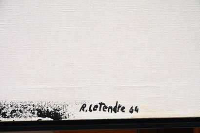 LETENDRE, Rita (1929-) LETENDRE, Rita (1929-)
Composition en noir et blanc
Huile...