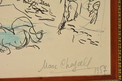 CHAGALL, Marc (1887-1985) CHAGALL, Marc (1887-1985) "Le Concert" Lithographie originale...