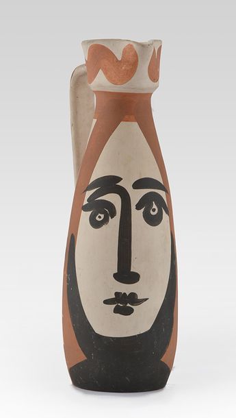 PICASSO, Pablo (1881-1973) PICASSO, Pablo (1881-1973) Cruche en céramique à décor...