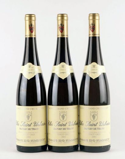 null Clos Saint Urbain Rangen de Thann Pinot Gris 2001 - 3 bouteilles Clos Saint...