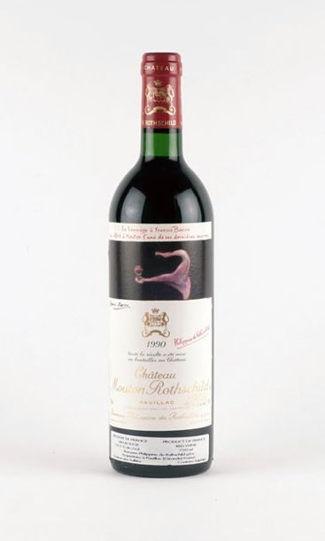 null Château Mouton Rothschild 1990 - 1 bouteille Château Mouton Rothschild 1990...