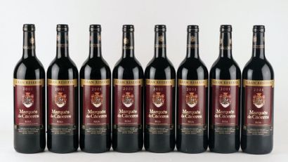 null Marques de Caceres Gran Reserva 2001 Rioja D.O. Niveau A 8 bouteilles