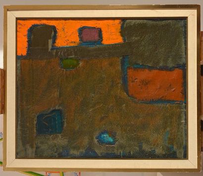 null REPPEN, John Richard (Jack) (1933-1964)
"Untitled (orange and brown)"
Oil and...
