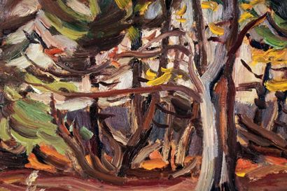 null BURTON, Ralph Wallace (1905-1983)
Paysage (verso: paysage)
Huile sur panneau
Signée...