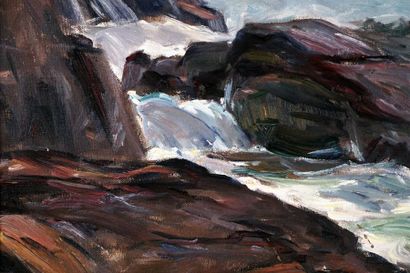 null GARSIDE, Thomas (1906-1980)
"Bass Rocks, Rockport Mass. "
Oil on canvas
Titled...