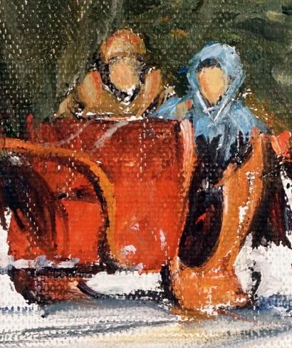 null COBURN, Frederic Simpson (1871-1960)
Traineau d’hiver
Acrylique sur toile
13x15cm...