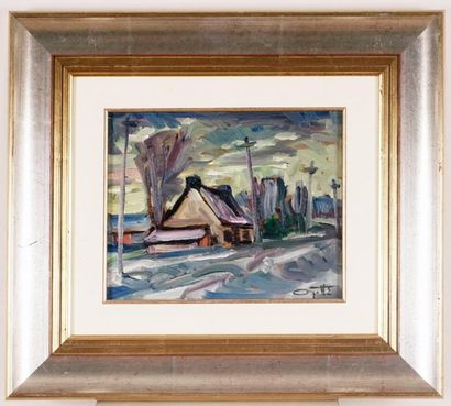 null AYOTTE, Léo (1909-1976)
Houses
Oil on panel
Signed lower right: Ayotte
20x25.5cm...