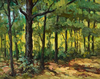 null TATOSSIAN, Armand (1951-2012)
"Rawdon undergrowth"
Oil on canvas
Signed lower...