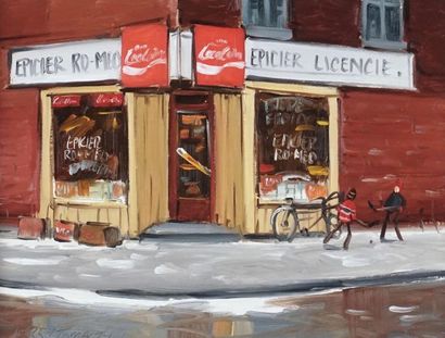 TOMALTY, Terry (1935-)
Ro-Méo grocery store
Oil...
