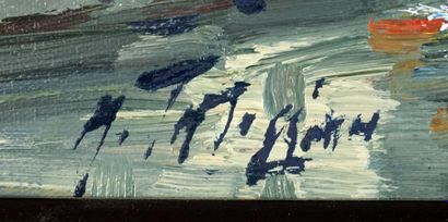 null TATOSSIAN, Armand (1951-2012)
" Lachute "
Oil on canvas
Signed lower left: A....