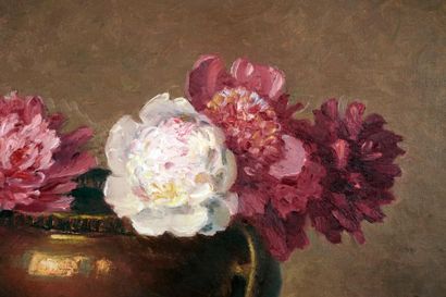 null POIRIER, Narcisse (1883-1983)
"Étude de fleurs"
Huile sur toile
Signée et datée...