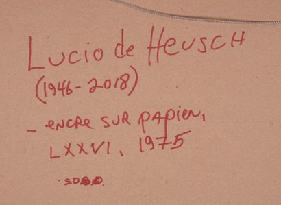 null DE HEUSCH, Lucio (1946-2018)
"LXXVI"
Encre sur papier
Signée, titrée et datée...