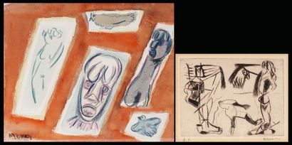 null MESSER, David (1912 - 1998)
Sans titre
Pastel
Signé en bas à gauche : Messer
30.5x38cm...