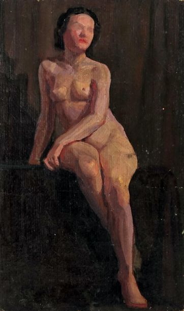 null AUBIN, Ernest (1894-1963)
Femme nue
Huile sur toile
Contresignée au dos sur...