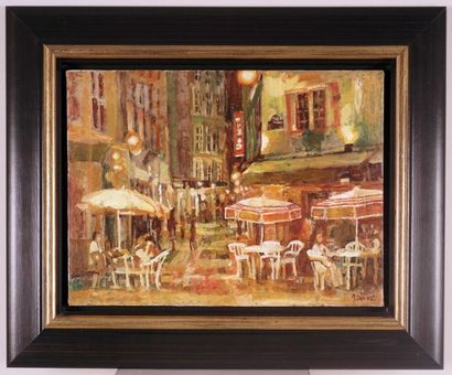 null DELIKAT, Jan (1968-)
"The beginning of the night"
Oil on canvas
Signed lower...