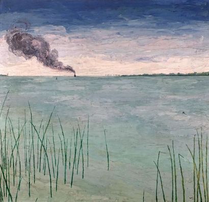 null BARIL, Marcel (1917-1999)
"Le Lac St-François"
Oil on isorel
Signed, titled,...