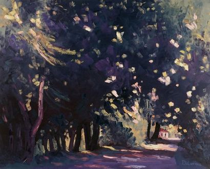 null DELORME, Marcel (1928 - 2003)
" Path under the trees "
Acrylic on canvas
Signed...