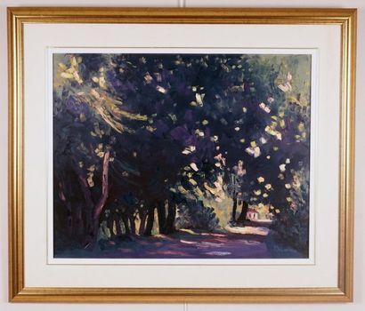null DELORME, Marcel (1928 - 2003)
« Chemin sous les arbres »
Acrylique sur toile
Signée...