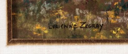 null ZEGRAY, Lucienne (1937 - )
" L'église à la Malbaie ", 2002
Pastel
Signed lower...