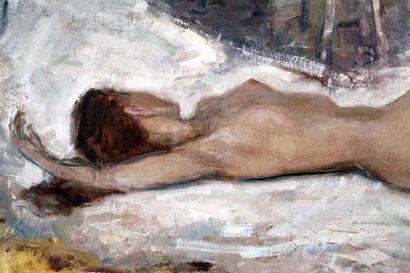 null MARICH, Gordon Geza (1913-1985)
Nude
Oil on canvas
Signed lower right: G. Marich
58.5x78.5cm...