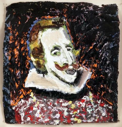 null ÉCOLE AMÉRICAINE (actif XXe siècle)
Portrait de Shakespeare
Acrylique sur panneau
40.5x38cm...