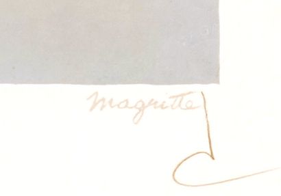null MAGRITTE, René (1898-1967)
2 Lithographies
« Le fils de l’homme »
Numérotée...