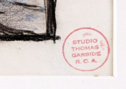 null GARSIDE, Thomas (1906-1980)
"Wayside water through(?)"
Mixed media on paper
Titled...