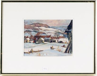 null GARSIDE, Thomas (1906-1980)
"Wayside water through(?)"
Mixed media on paper
Titled...