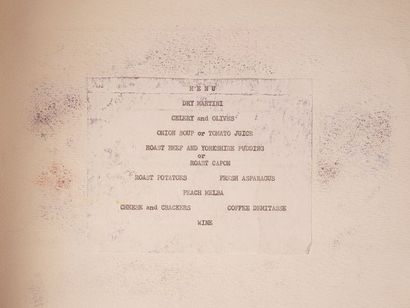 null TAYLOR, William Hughes (1861 - 1960)
Menu for a 68th edition of a festival
Decorated...