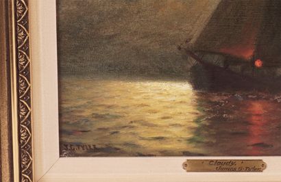 null TYLER, James Gale (1855-1931)
" Cloudy "
Oil on canvas
Signed lower right: J....