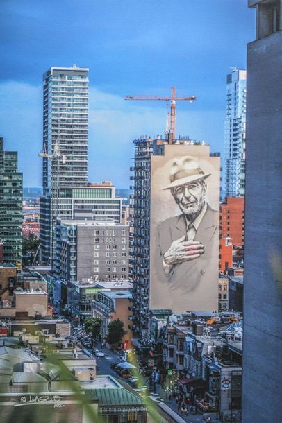 null LASZLO MONTREAL (active 21st c.)
Leonard Cohen mural, Montreal
Colour print...