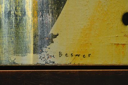 null BESNER, Dominic (1965-)
"Le silence du passeur"
Acylique sur toile
Signée en...