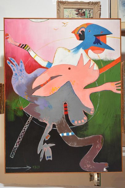 null BRUNEAU, Kittie (1929-)
Untitled
Signed and dated on the lower left: KB69
Inscritpions...