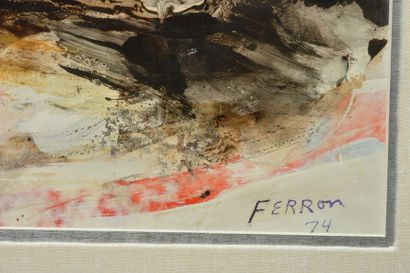 null FERRON, Marcelle (1924-2001)
Sans titre
Acrylique sur papier
Signée et datée...