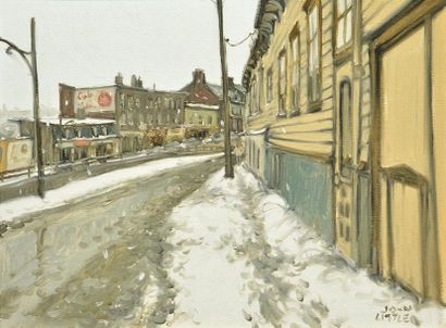 null LITTLE, John (1928-)
"Rue St-Réal, Quebec"
Oil on canvas
Sigend on the lower...