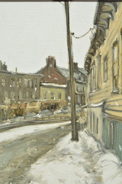 null LITTLE, John (1928-)
"Rue St-Réal, Quebec"
Oil on canvas
Sigend on the lower...