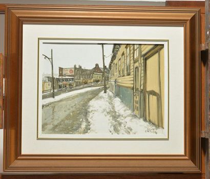 null LITTLE, John (1928-)
"Rue St-Réal, Quebec"
Oil on canvas
Sigend on the lower...