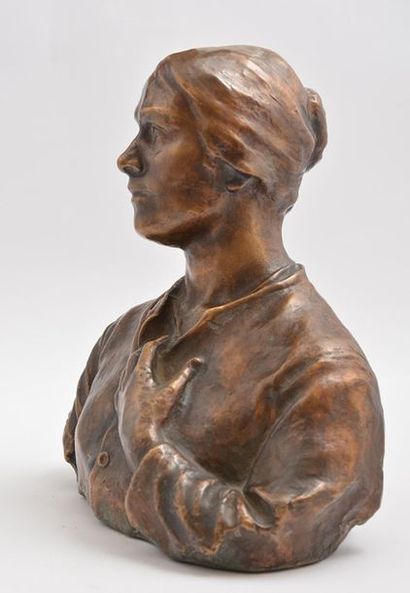 null SUZOR COTÉ, Marc-Aurèle de Foy (1869-1937)
"Maria Chapdelaine"
Bronze à patine...