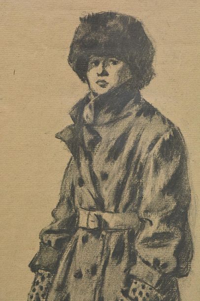 null SUZOR-COTÉ, Marc Aurèle de Foy (1869-1937)
Man with coat
Charcoal
Signed and...