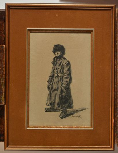 null SUZOR-COTÉ, Marc Aurèle de Foy (1869-1937)
Man with coat
Charcoal
Signed and...
