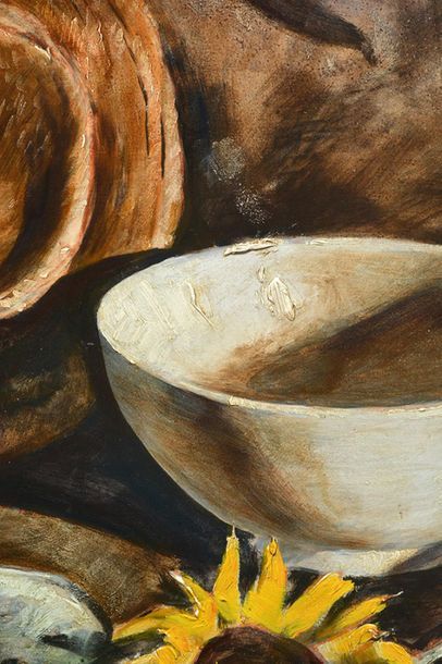 null BOBAK, Bruno Joseph (1923-2012)
"Still life"
Huile sur isorel
Signée et datée...