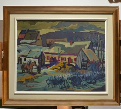null LECOR, Paul (dit Tex) (1933-2017)
Farm
Oil on canvas
Signed and date don the...